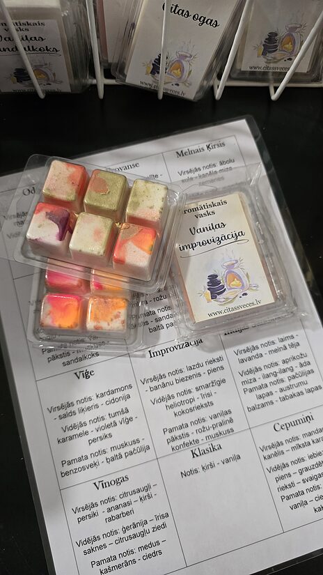 Aromātiskais vasks - "Vaniļas improvizācija"